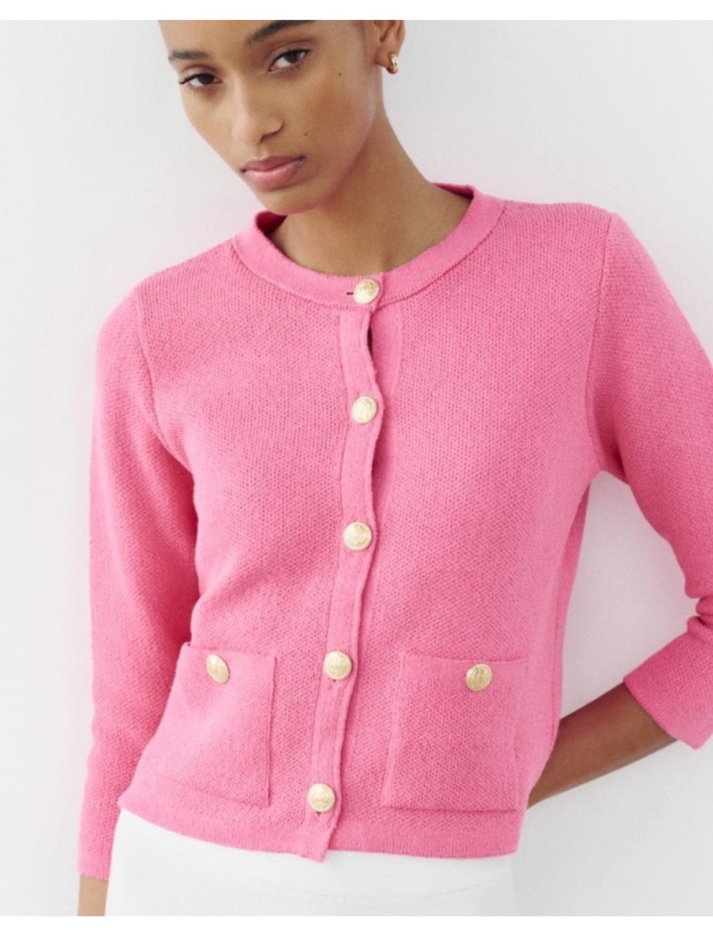 NWT Zara Pink Button-Up Cardigan